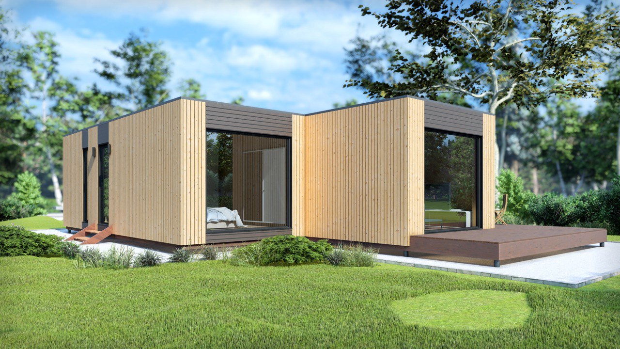  Tiny House - Modulair Huis - Сontainerhuis - Mini Huis, Prefab Huis - 69,36 m² - Energiezuinig - SIP-Model