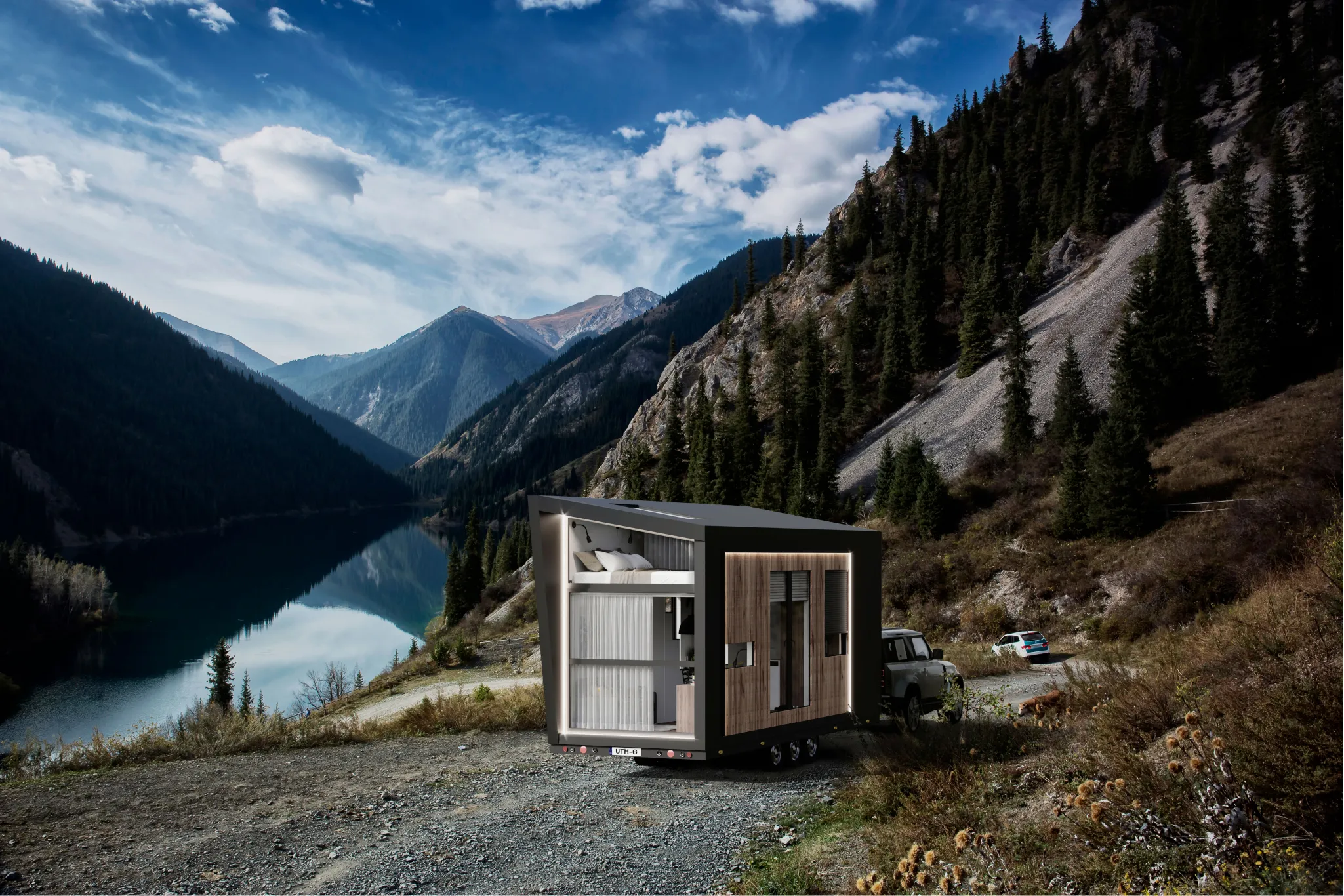 Tiny House, Containerhuis, Modulehuis, Mini-Huis, 21,78 m² , twee verdiepingen - Model G